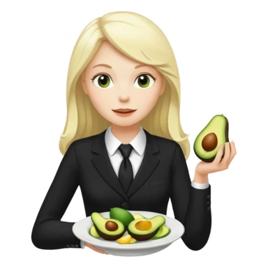 femme blanche et blonde habillée avec une robe noire longue et une cravate blanche des avocats en France sticker