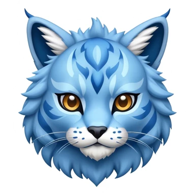 A blue lynx-fakemon  sticker