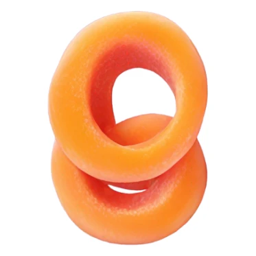 One Peach ring gummy candy sticker