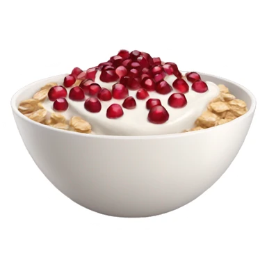 Yogurt bowl with oats and honey and pomegranate  sticker