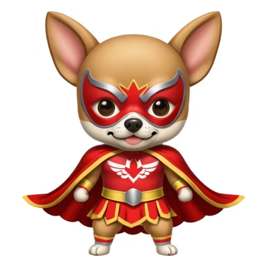 Un perro chihuahua, vestido de luchador sticker