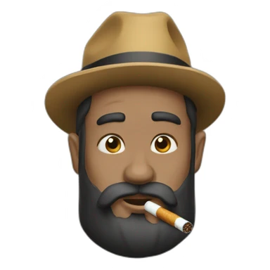 Yosef fumant une cigarette sticker