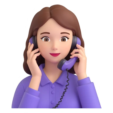 girl talking on phone bedroom background, close up pose sticker