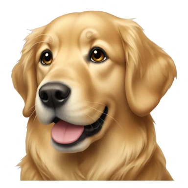 Golden retriever Christmas  sticker