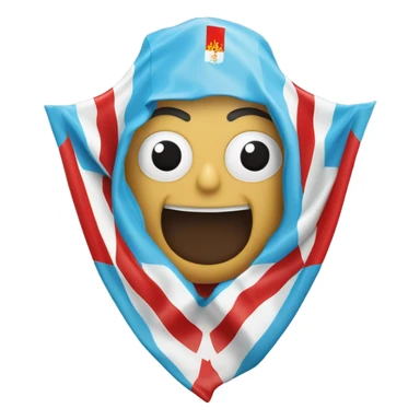 La bandera de Galicia en la superficie gallega  sticker