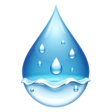 Gota de agua color blanco white sticker