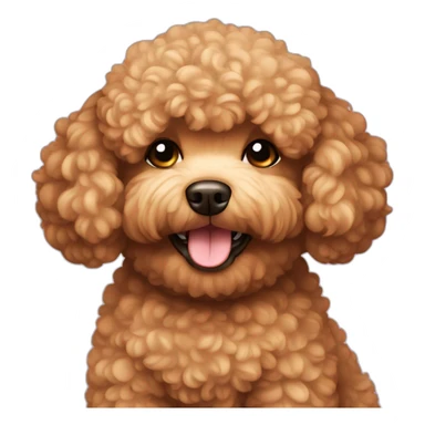 fat toy poodle sticker
