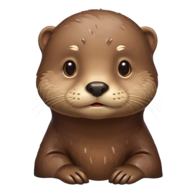 otter having an idea sticker