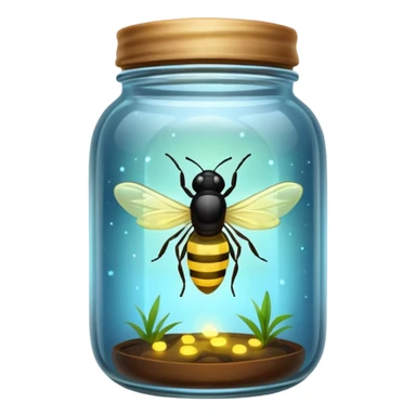 fireflies in a jar sticker