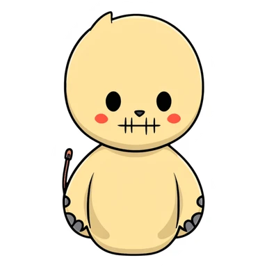 healed scar with stitches sticker