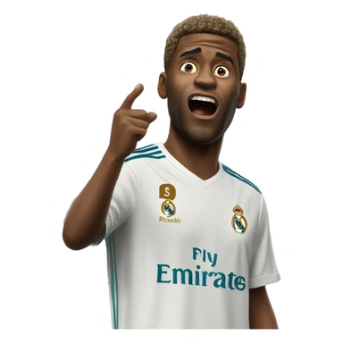 Real madrid fan shouts Siiii sticker