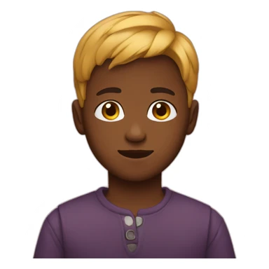 boy in barberry clothes sticker