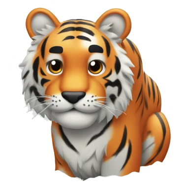 Tiger carotte snow sticker