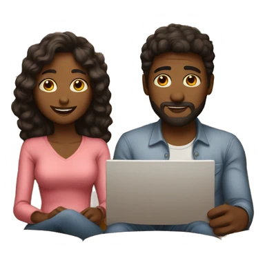 watching movies together sticker