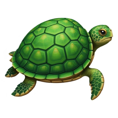 turtle moving forward, calm sticker