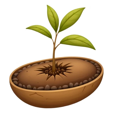 a single seed not in  the soil  sticker