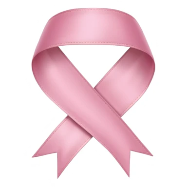 Make a light pink ribbon sticker