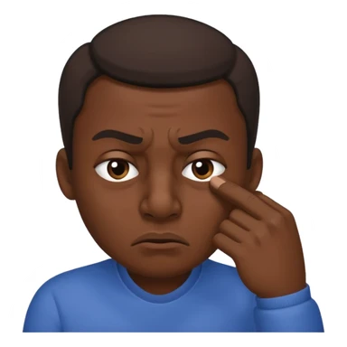 pinching nose angrily sticker