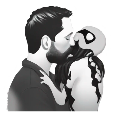 Tom Hardy kisses Venom  sticker