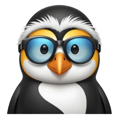 penguin wearing shades sticker