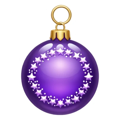purple holiday sticker