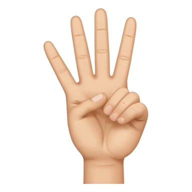 Peace sign with thumb sticking out sticker