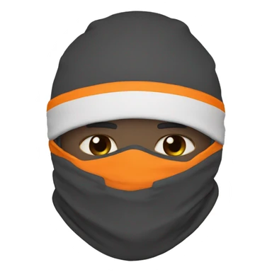 indian ninja ski mask sticker