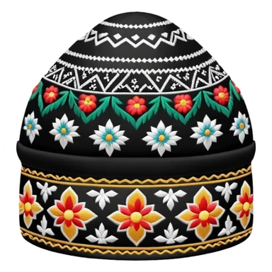 Uzbek traditional doppa hat sticker