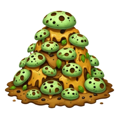 simple rotten food, no faces, no people sticker