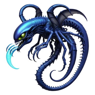 Abstract Venom-Xenomorph-Lunala-ET-hybrid-fantasy-creature sticker