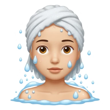 washing face sticker