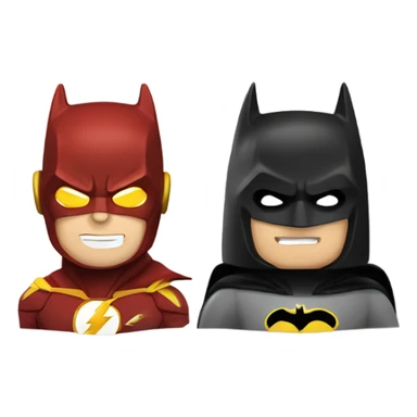 The Batman and The Flash sticker