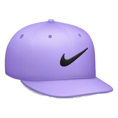 Light purple hat with Nike logo on the front  sticker