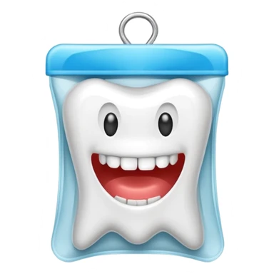 pack of dental floss thread  sticker