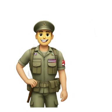 Greek military with Greek flag Thessaloniki more people in city sticker