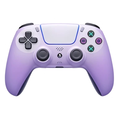 Ps5 pastel purple and white gradients controller  sticker