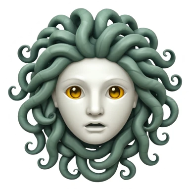 marble medusa head sticker