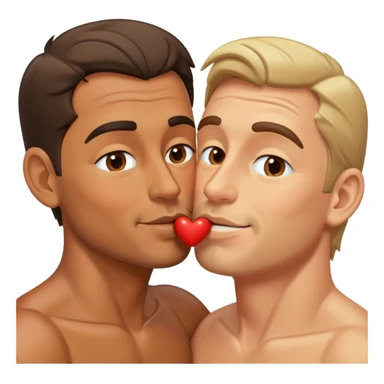 gay guys kissing sticker