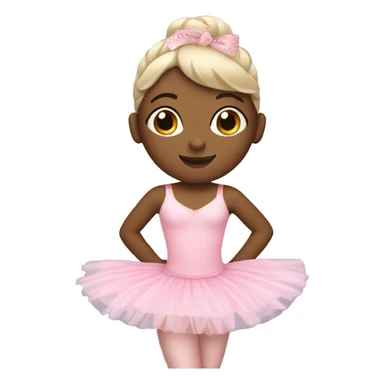 Ballerina with pink tutu sticker