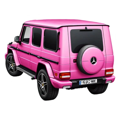 Pink Mercedes g wagon  sticker