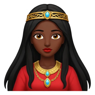 Isis, Mother of Gods from Gods and Goddesses with long black hair, red outfit sticker