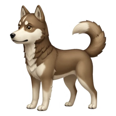 Labrador-Husky-Wolf-hybrid,  full body sticker