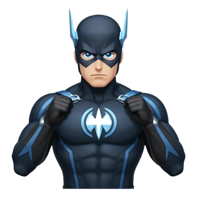 marvel character black bolt upper body sticker