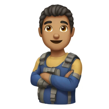 Garoto músculoso forte sticker