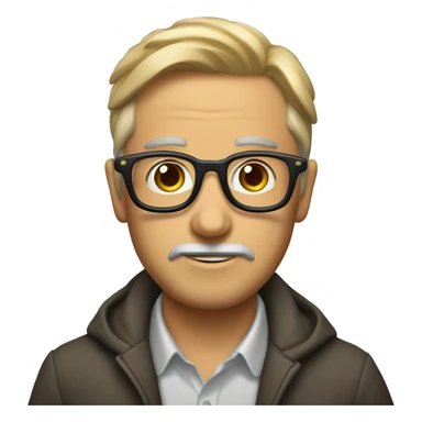 Buchón maltés con gafas sticker