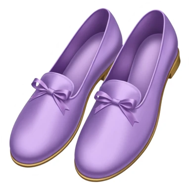 Light purple silk slippers and robe sticker