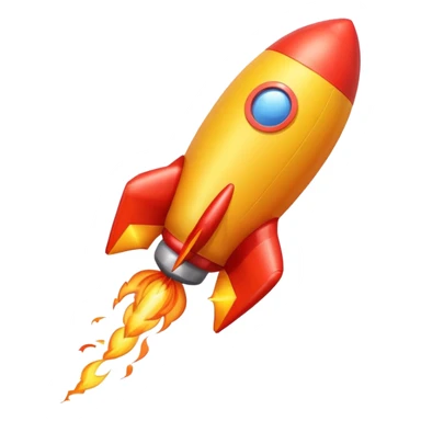 rocket shaped flying balloons sticker