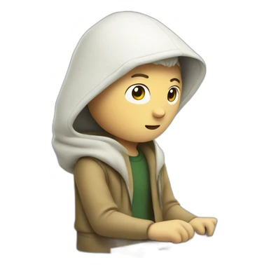 finn the human with mac laptop sticker