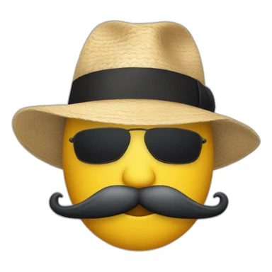 chat avec un chapeau haut de forme et une moustache sticker