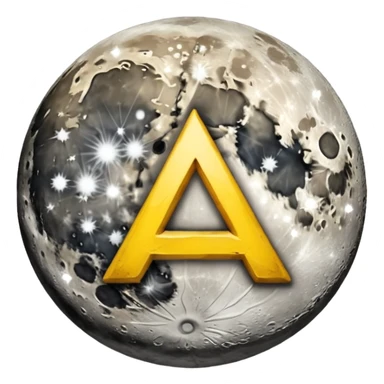 moon with warning rune flashing sticker